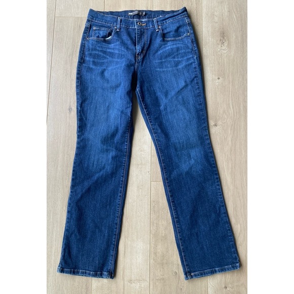 Levi's 505 Women's Sz 10S Straight Leg Stretch Jeans Blue W30xL30 Mid-Rise - Picture 1 of 7